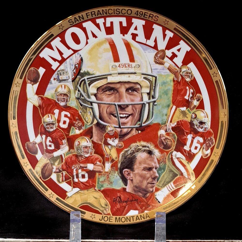 JOE MONTANA 1993 SPORTS IMPRESSIONS PLATE Limited Numbered edition
